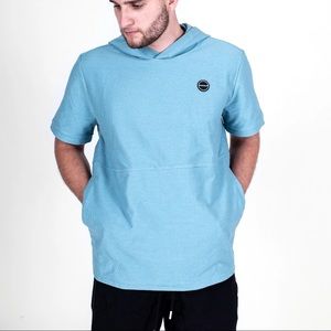 NWT BEARDEDGOAT Summer Hoodie in Ardiatic Blue